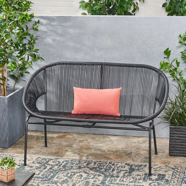 Orren Ellis 52'' Wide Outdoor Wicker Loveseat & Reviews Wayfair